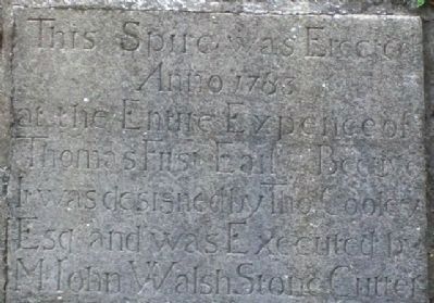 St Columba's Church 1783 Bell Tower Spire Commemorative Inscription. Click for full size. St Columba's Church 1783 Bell Tower Spire Commemorative Inscription image. Click for full size.