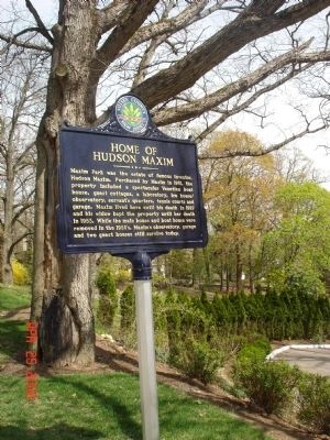 Home of Hudson Maxim Marker image. Click for full size.
