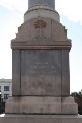 Orangeburg Confederate Monument , East face. Click for full size. Orangeburg Confederate Monument , East face image. Click for full size.