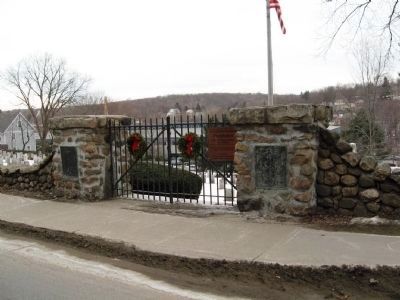 The Entrance Gate to Old Watertown Cemetery image. Click for full size.