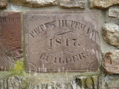 Cornerstone in Cemetery Wall image. Click for full size.