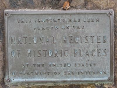 National Register of Historic Places Plaque. Click for full size. National Register of Historic Places Plaque image. Click for full size.