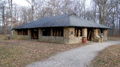 CCC Built Stone Shelter House. Click for full size. CCC Built Stone Shelter House image. Click for full size.