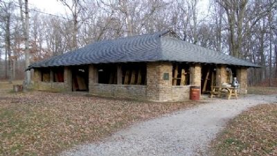 CCC Built Stone Shelter House image. Click for full size.
