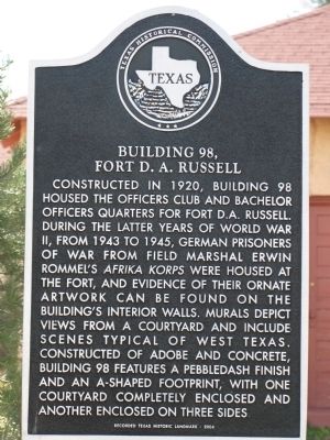 Building 98, Fort D.A. Russell Marker image. Click for full size.