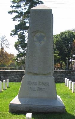 18th Connecticut Volunteer Regiment Memorial. Click for full size. 18th Connecticut Volunteer Regiment Memorial image. Click for full size.