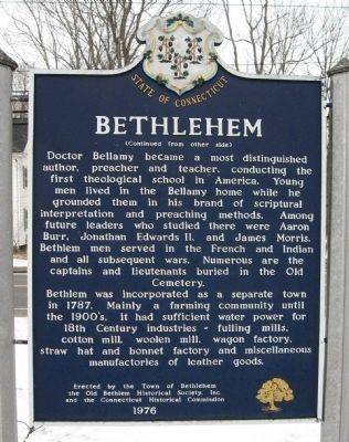 Bethlehem Marker image. Click for full size.