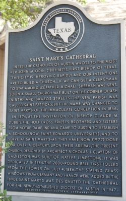Saint Marys Cathedral Marker image. Click for full size.