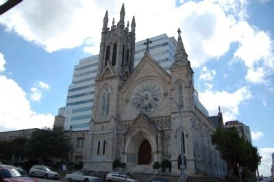 Saint Mary’s Cathedral and Marker. Click for full size. Saint Mary’s Cathedral and Marker image. Click for full size.