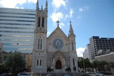 Saint Mary’s Cathedral and Marker. Click for full size. Saint Mary’s Cathedral and Marker image. Click for full size.