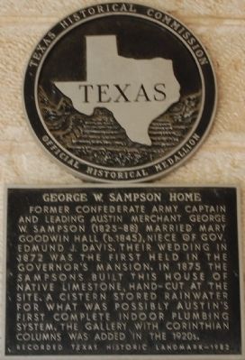 George W. Sampson Home Marker image. Click for full size.
