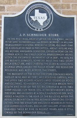 J.P. Schneider Store Marker image. Click for full size.