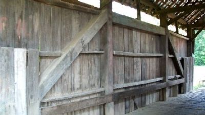 Cox Covered Bridge Trusswork. Click for full size. Cox Covered Bridge Trusswork image. Click for full size.