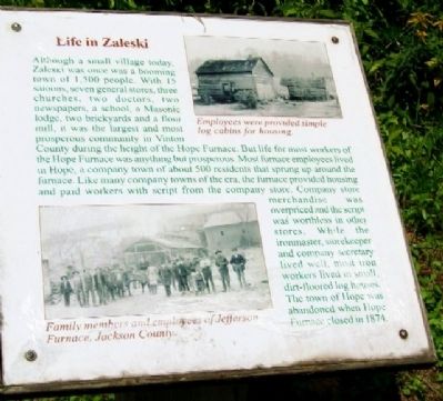 Life in Zaleski Marker. Click for full size. Life in Zaleski Marker image. Click for full size.