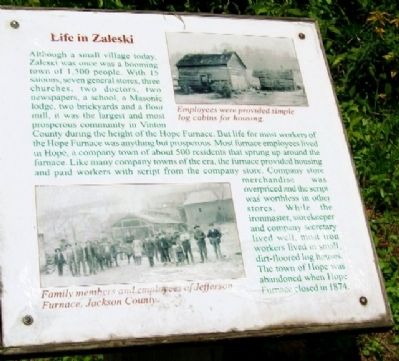 Life in Zaleski Marker image. Click for full size.