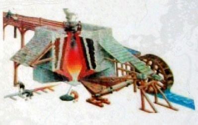 Typical Hanging Rock Furnace Cutaway on Marker image. Click for full size.