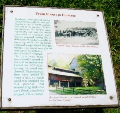 From Forest to Furnace Marker. Click for full size. From Forest to Furnace Marker image. Click for full size.
