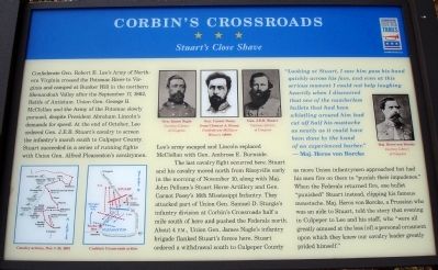 Corbin's Crossroads Marker image. Click for full size.