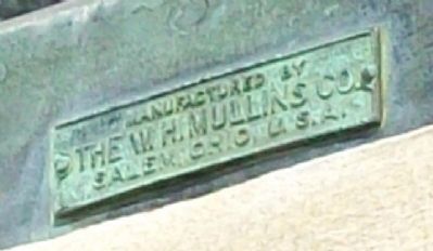 Vinton County Civil War Memorial Statue Plate. Click for full size. Vinton County Civil War Memorial Statue Plate image. Click for full size.