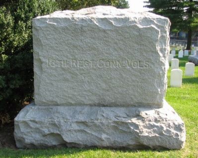 13th Connecticut Volunteer Regiment Memorial. Click for full size. 13th Connecticut Volunteer Regiment Memorial image. Click for full size.