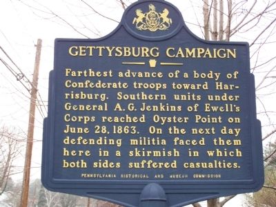 Gettysburg Campaign Marker. Click for full size. Gettysburg Campaign Marker image. Click for full size.