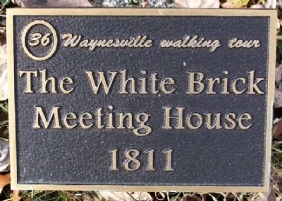 The White Brick Meeting House 1811 Marker image. Click for full size.