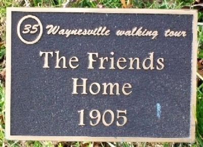 The Friends Home 1905 Marker image. Click for full size.