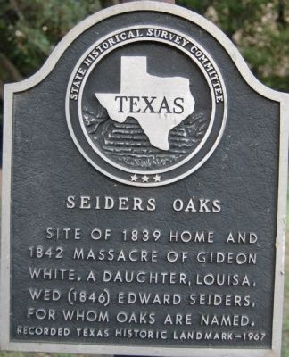 Seiders Oak Marker. Click for full size. Seiders Oak Marker image. Click for full size.