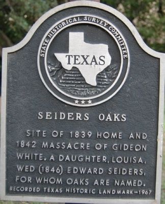 Seiders Oak Marker image. Click for full size.