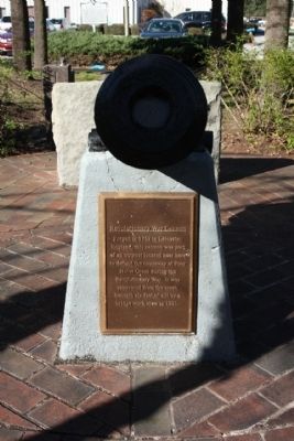 Revolutionary War Cannon Marker. Click for full size. Revolutionary War Cannon Marker image. Click for full size.