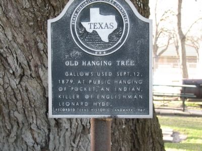 Old Hanging Tree Marker image. Click for full size.