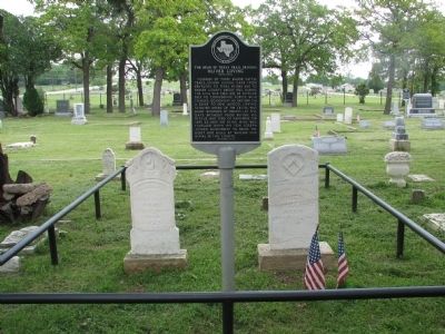 The Dean of Texas Trail Drivers Oliver Loving (1812 - 1867) Marker image. Click for full size.
