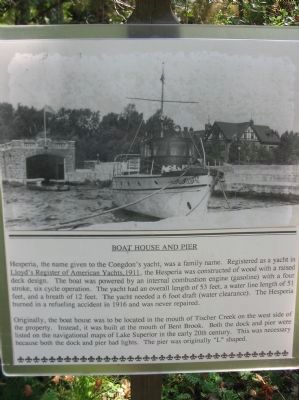 Boat House and Pier Marker image. Click for full size.