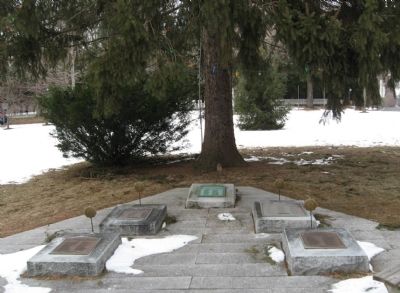 Memorials on the Bethlehem Green. Click for full size. Memorials on the Bethlehem Green image. Click for full size.