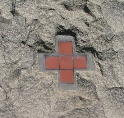 Red Greek Cross on the Left Side. Click for full size. Red Greek Cross on the Left Side image. Click for full size.