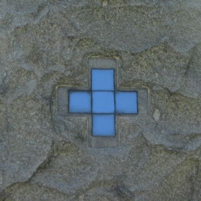 Blue Greek Cross on the Right Side. Click for full size. Blue Greek Cross on the Right Side image. Click for full size.