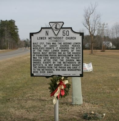 Lower Methodist Church Marker image. Click for full size.