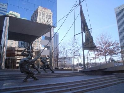 Lloyd Lillie's Bronze Sculpture at the James Center image. Click for full size.