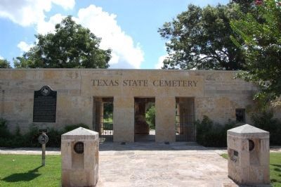 State Cemetery of Texas and Marker image. Click for full size.