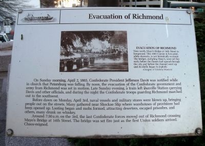 Evacuation of Richmond Marker image. Click for full size.