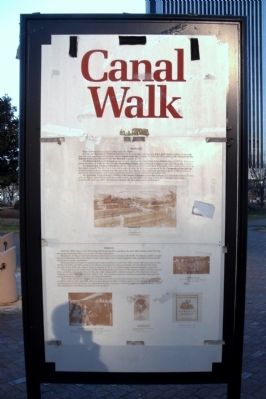 Canal Walk Marker (front panel) image. Click for full size.