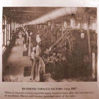 Richmond Tobacco Factory, Circa 1907 image. Click for full size.