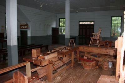 Inside view of Alabama's Constitution Hall (Cabinetmaker's shop) image. Click for full size.