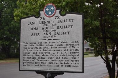 Baillet Sisters Marker image. Click for full size.