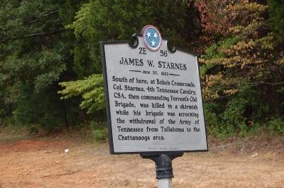 James W. Starnes Marker image. Click for full size.