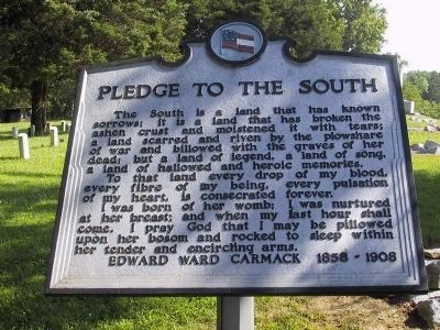 Pledge to the South Marker image. Click for full size.