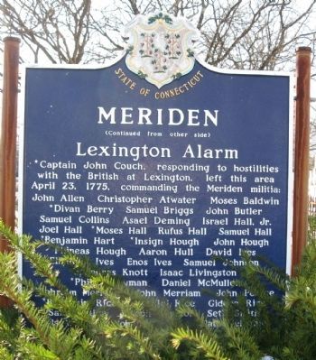 Meriden / Lexington Alarm Marker image. Click for full size.
