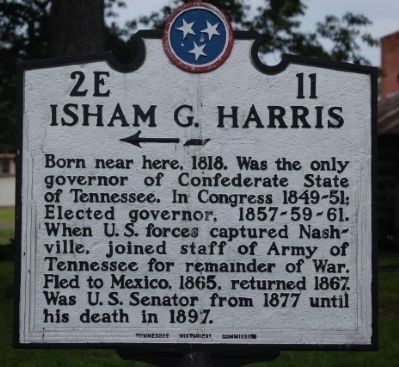 Isham G. Harris Marker image. Click for full size.