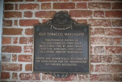 Old Tobacco Warehouse Marker image. Click for full size.