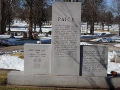 Leroy Robert "Satchel" Paige Marker image. Click for full size.